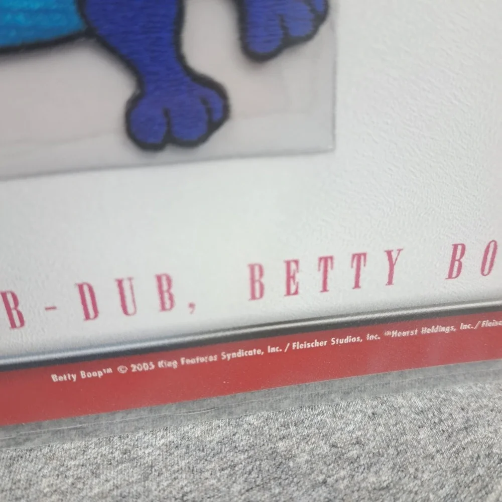 Betty Boop Patch Bathtime Betty Pudgy Clothing Bag Patch Collectible Vintage New